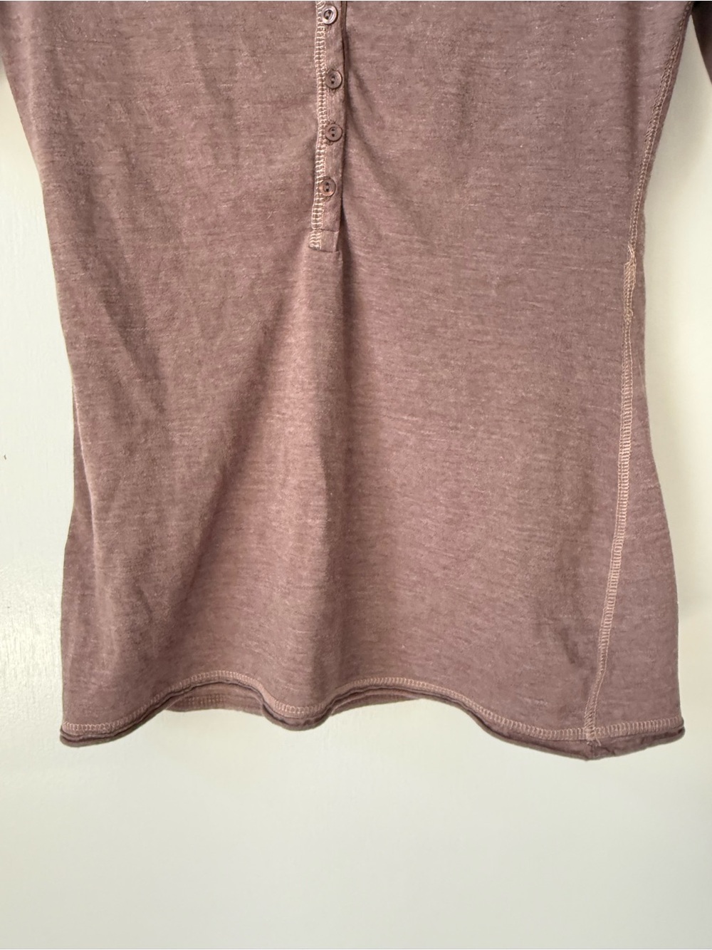 Vintage Y2K Bella Swan Elena Gilbert 1/4 Sleeve Henley Top - Picture 5 of 8